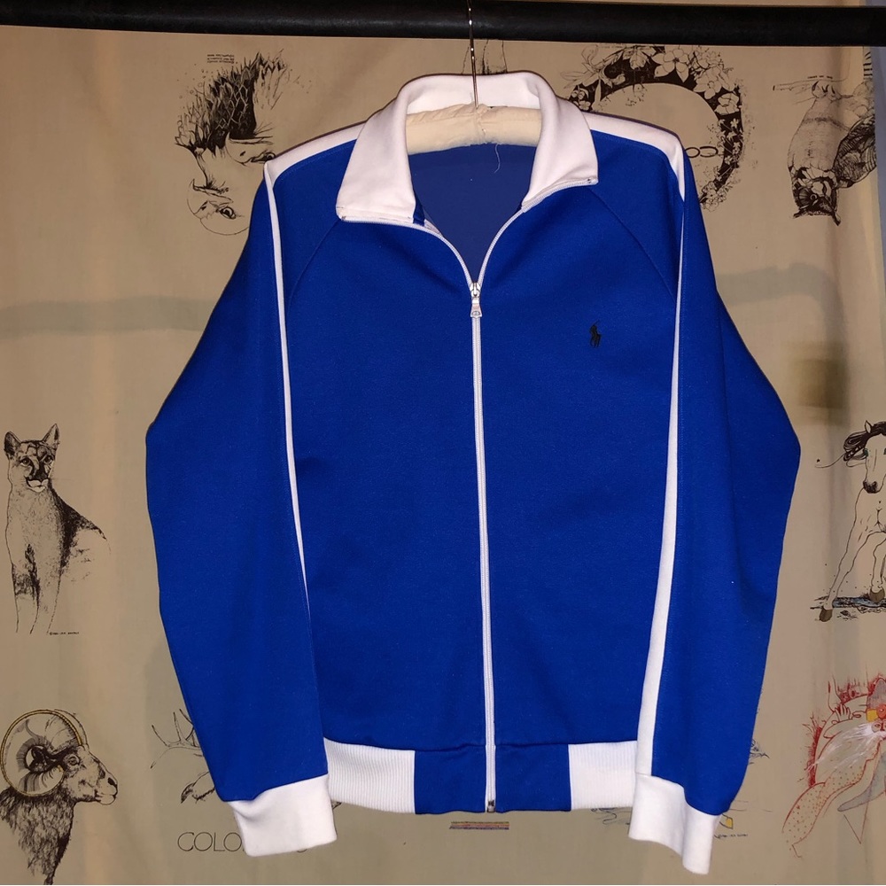 Polo by Ralph Lauren Royal Blue and White Track Jacket